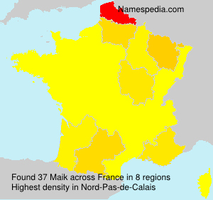 Surname Maik in France Surname Maik in France