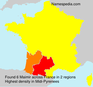 Surname Maimir in France Surname Maimir in France
