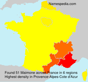 Surname Maimone in France Surname Maimone in France