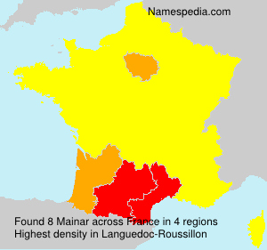 Surname Mainar in France Surname Mainar in France