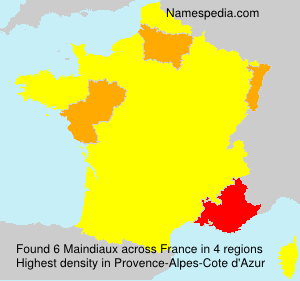 Surname Maindiaux in France Surname Maindiaux in France