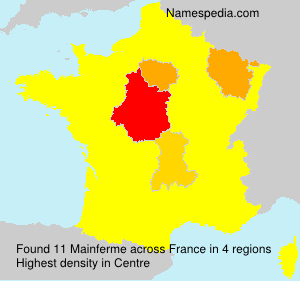 Surname Mainferme in France Surname Mainferme in France
