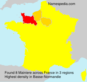 Surname Mainiere in France Surname Mainiere in France