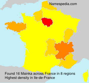 Surname Mainka in France