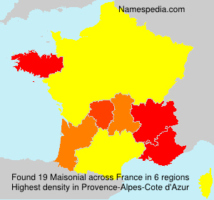 Surname Maisonial in France