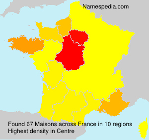 Surname Maisons in France Surname Maisons in France
