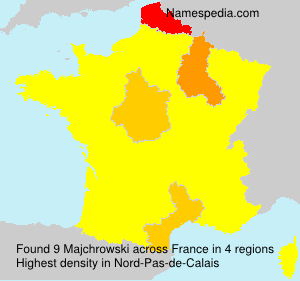 Surname Majchrowski in France Surname Majchrowski in France