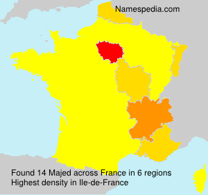Surname Majed in France Surname Majed in France
