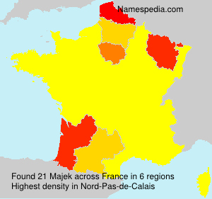 Surname Majek in France