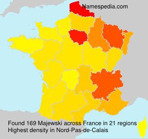 Surname Majewski in France Surname Majewski in France