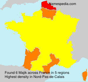 Surname Majik in France Surname Majik in France
