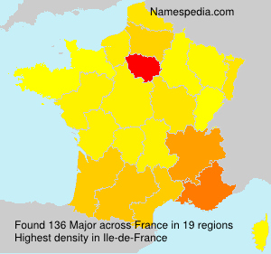 Surname Major in France Surname Major in France