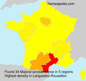 Surname Majoral in France Surname Majoral in France