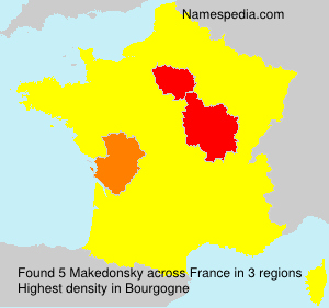 Surname Makedonsky in France