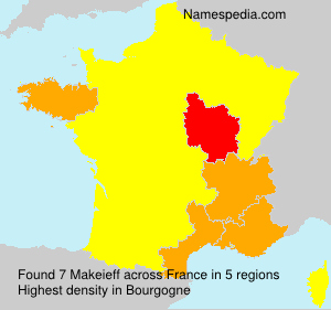 Surname Makeieff in France Surname Makeieff in France