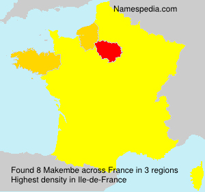 Surname Makembe in France Surname Makembe in France
