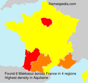 Surname Makkaoui in France Surname Makkaoui in France