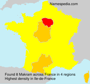 Surname Makram in France Surname Makram in France