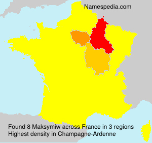 Surname Maksymiw in France Surname Maksymiw in France