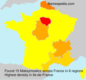Surname Maksymowicz in France Surname Maksymowicz in France