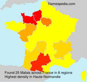 Surname Malais in France Surname Malais in France