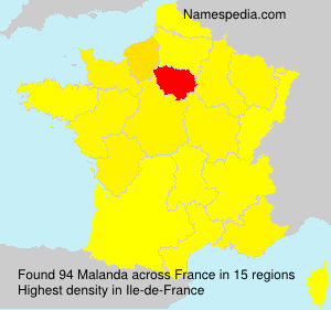 Surname Malanda in France Surname Malanda in France