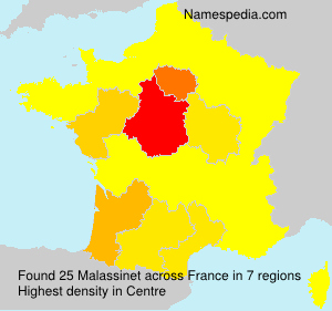 Surname Malassinet in France Surname Malassinet in France