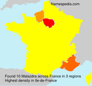 Surname Malazdra in France Surname Malazdra in France