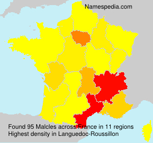 Surname Malcles in France Surname Malcles in France