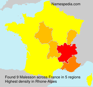 Surname Malesson in France Surname Malesson in France