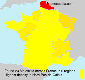 Surname Maleszka in France Surname Maleszka in France