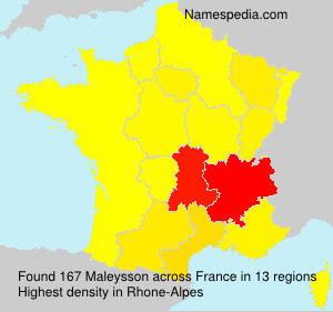 Surname Maleysson in France Surname Maleysson in France