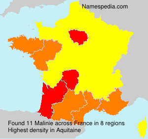 Surname Malinie in France