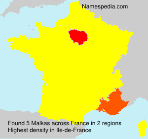 Surname Malkas in France