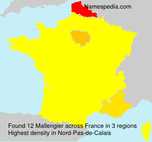 Surname Mallengier in France Surname Mallengier in France