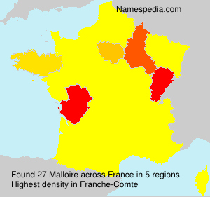 Surname Malloire in France Surname Malloire in France