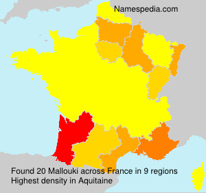 Surname Mallouki in France Surname Mallouki in France