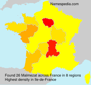 Surname Malmezat in France Surname Malmezat in France