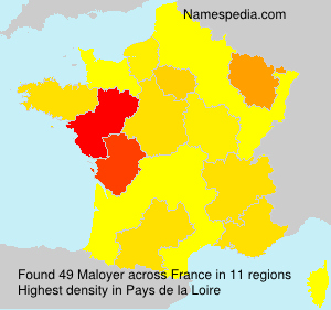 Surname Maloyer in France Surname Maloyer in France