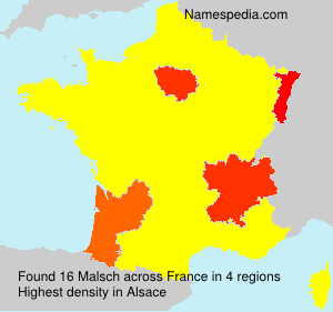 Surname Malsch in France Surname Malsch in France