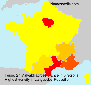 Surname Malvaldi in France Surname Malvaldi in France