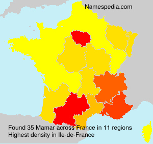 Surname Mamar in France Surname Mamar in France