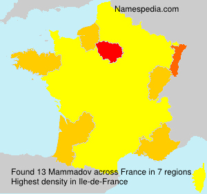 Surname Mammadov in France Surname Mammadov in France