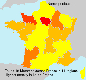 Surname Mammes in France Surname Mammes in France