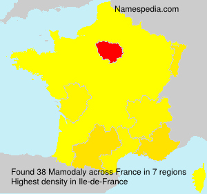Surname Mamodaly in France Surname Mamodaly in France