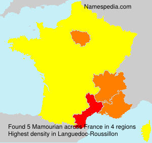 Surname Mamourian in France Surname Mamourian in France