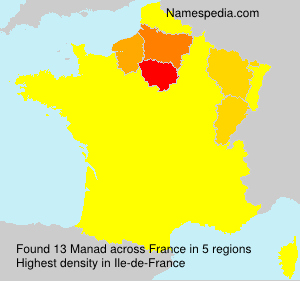 Surname Manad in France Surname Manad in France