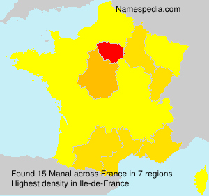 Surname Manal in France Surname Manal in France