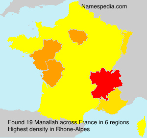 Surname Manallah in France Surname Manallah in France