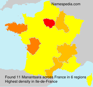 Surname Manantsara in France Surname Manantsara in France